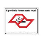 Placa Sinalização Perigo Proibido Fumar Neste Local