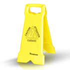 Placa Sinalização Piso Molhado - Compact -  Bralimpia