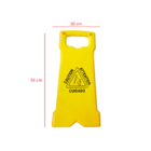 Placa Sinalização Piso Molhado - Compact -  Bralimpia