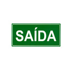 Placa Sinalização Pvc Adesiva Indicativa Saída de Emergência