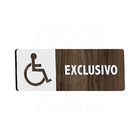 Placa Sinalização Sanitário Banheiro Exclusivo Deficiente