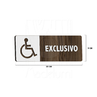 Placa Sinalização Sanitário Banheiro Exclusivo Deficiente