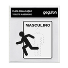 Placa Sinalização Toilette Masculino
