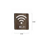 Placa Sinalização Wifi Grátis Aviso Indicativo Parede Porta