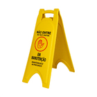 Placa Sinalizadora "em Manutenção" (português/inglês)