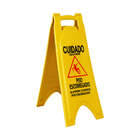 Placa Sinalizadora Piso Escorregadio (português/inglês/espanh
