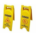 Placa Sinalizadora Piso Molhado, Manutenção, Nao Entre,