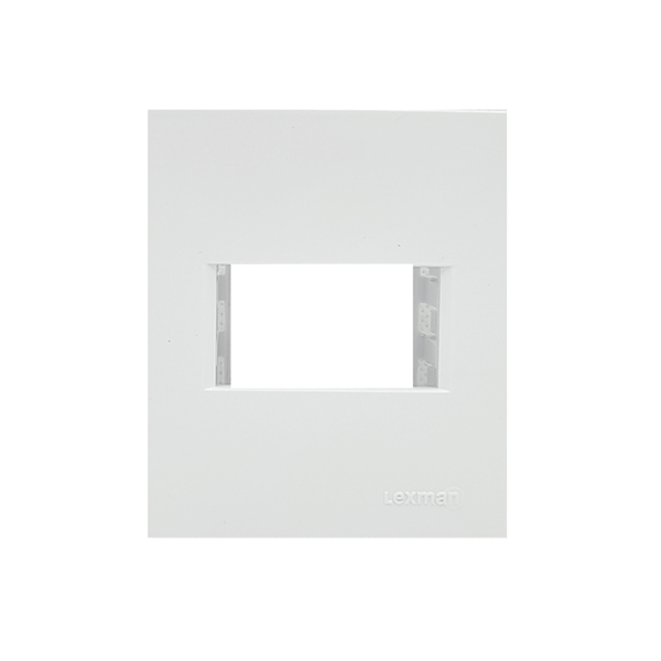 Placa Sistema X 2x2 Branco 1 Módulos Madrid Lexman