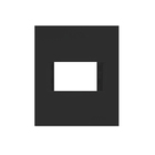 Placa Sistema X 2x2 Preto 1 Módulos Madrid Lexman