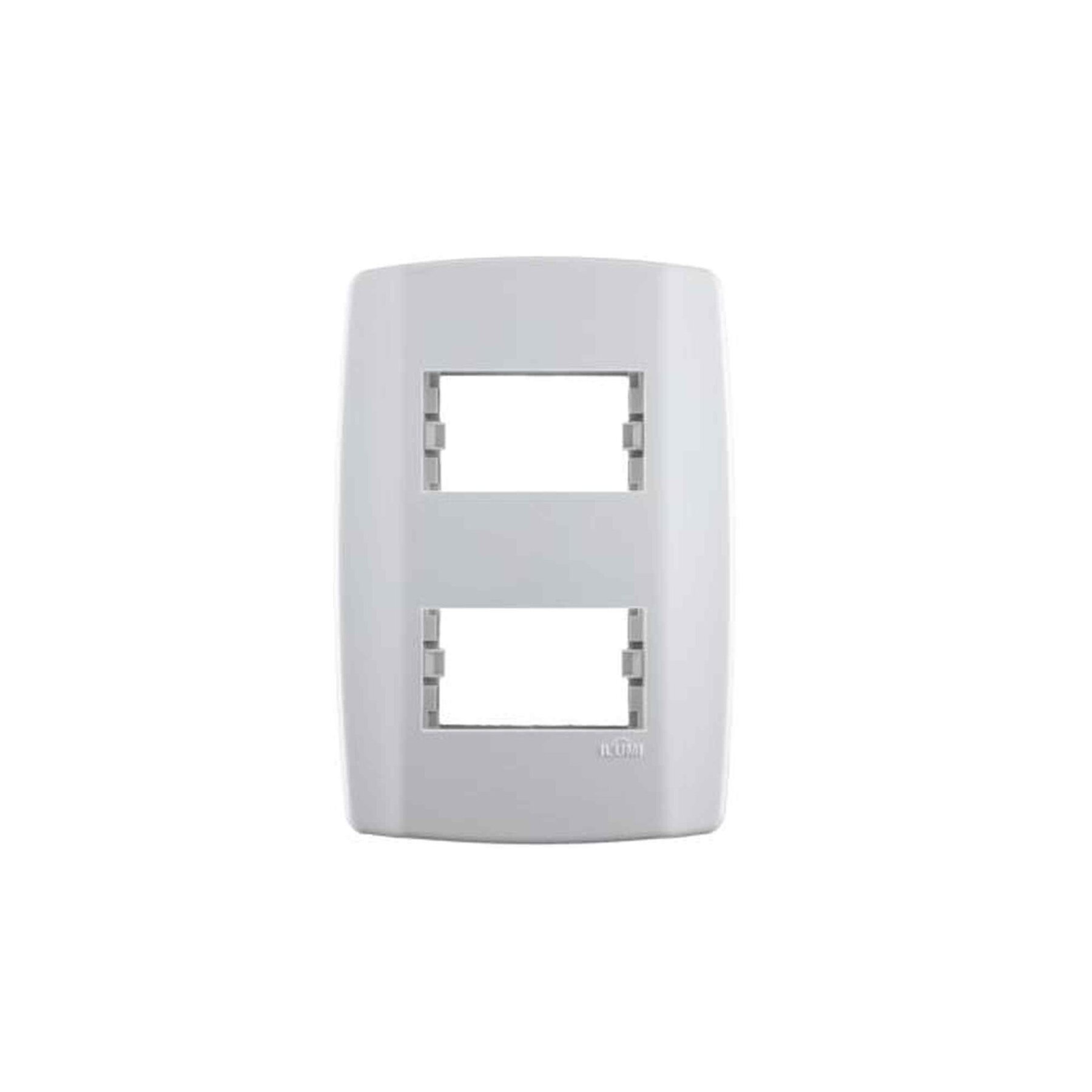 Placa Slim 4x2 2 Modulos Separados Horizontal C/ Suporte 82080