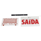 Placa Slim Led "Saída" Polietileno Face Única 21,7x38,4cm