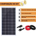 Placa Solar 150w Policristalino Conector Mc4y E Cabos