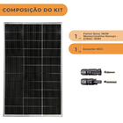 Placa Solar 160w Monocristalino Com Conector Mc4