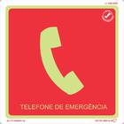 Placa Telefone De Emergência - 20X20Cm