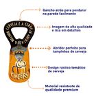 Placa Temática De Cerveja Cheers Com Abridor De Garrafa 12x25