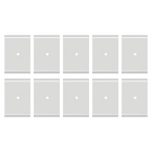 Placa Tramontina 4x2 1 Furo 9,5mm C/ Suporte Liz - Kit 10un.