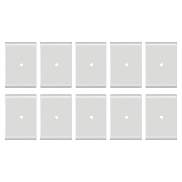 Placa Tramontina 4x2 1 Furo 9,5mm C/ Suporte Liz - Kit 10un.