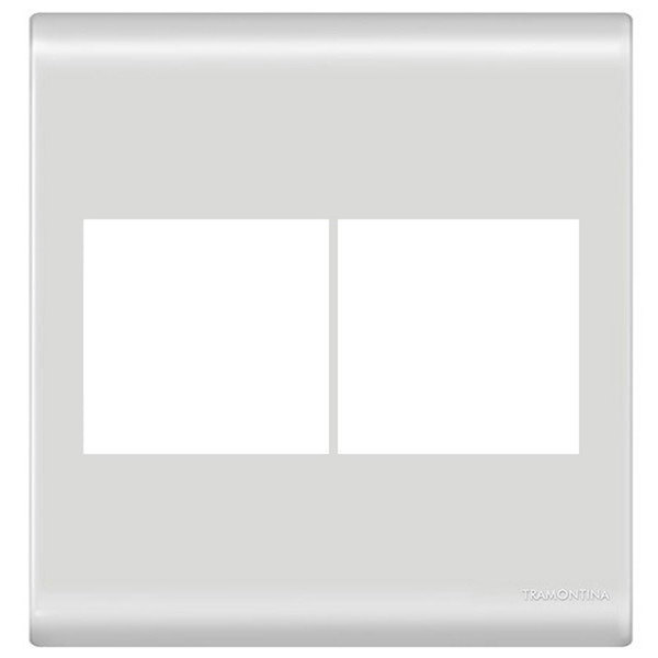 Placa Tramontina Linha Liz 4x4 4 Postos 57106/026 Branco Bril