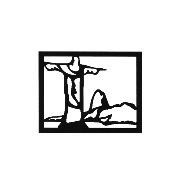 Placa Turística  Retrato Cristo Redentor Mdf