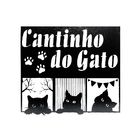 Placa Vasada Cantinho Do Gatinho Mdf