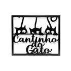 Placa Vazada Cantinho Do Gato Mdf