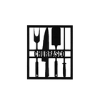 Placa Vazada Retrato Churrasco Mdf