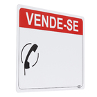 Placa "Vende-Se" Plástico 23x18cm