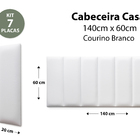 Placas Cabeceira Modulada Adesiva Casal Estofada 140cm X 60cm
