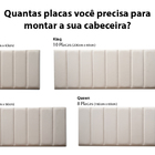 Placas Cabeceira Modulada Adesiva Casal Estofada 140cm X 60cm