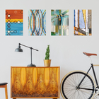 Placas Decoração Minimalista Animais Safari 20x30cm Kit 4un