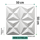 Placas Decorativas 3d Poliestireno P/ Parede Mini Estrelar