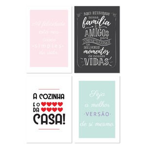 Placas Decorativas Cozinha Variada 20x30cm Kit 4un Leroy Merlin Entre e conheça as nossas incriveis ofertas. placas decorativas cozinha variada