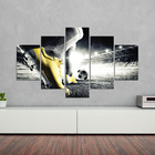 Placas Decorativas em MDF Campo de Futebol e Chuteira 5 un