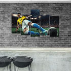 Placas Decorativas em MDF Jogador de Futebol e Bola 5 un