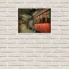 Placas Decorativas Em Mdf Trem Antigo Deserto Retro 20x30