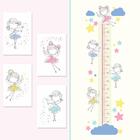 Placas Decorativas Fadas E Adesivo De Parede Kit Decoração