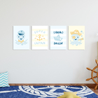Placas Decorativas Marinheiro Baby 30x40cm Kit 4un