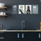 Placas Decorativas MDF Bar Boteco 20x30cm Kit 4un