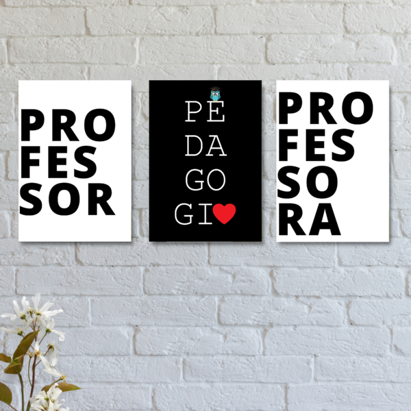 Placas Decorativas Professores