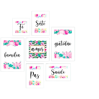 Placas Mdf Floral 7 Un