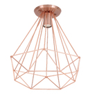 Plafon 1 Lâmpada Cobre Metal Aramado Pantoja&Carmona