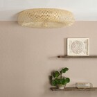 Plafon 1 Lâmpada Cru Bambu IP20 Sibu Inspire