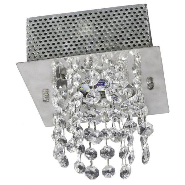 Plafon 1 Luz 14x14cm Sem Lâmpada Iguaçu Gp0801bpfv2 Bronzeart