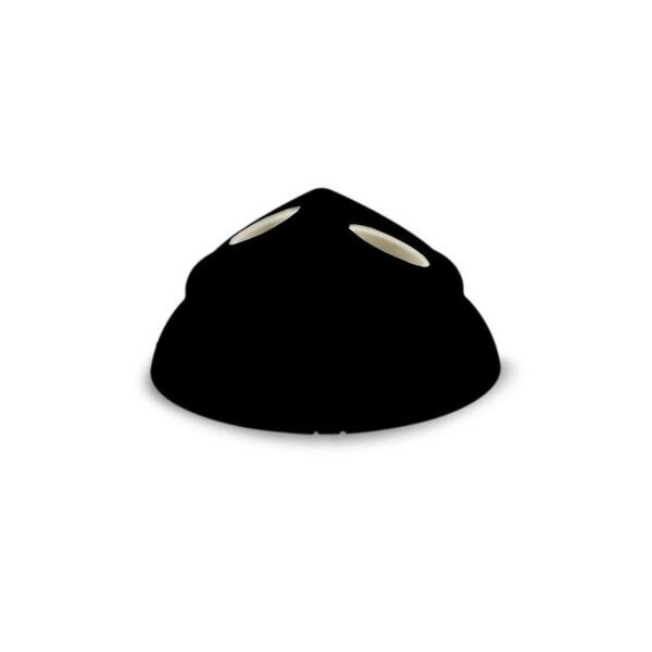 Plafon 2 Lampadas 100w 250v~ Preto Ilumi