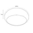 Plafon 2 Lâmpadas Alúminio Branco Pantoja e Carmona