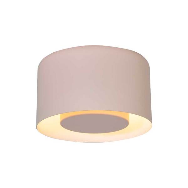 Plafon 2 lâmpadas Creme Alumínio Charme Attena