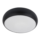 Plafon 2 Lâmpadas Preto Metal Redondo Pantoja&Carmona