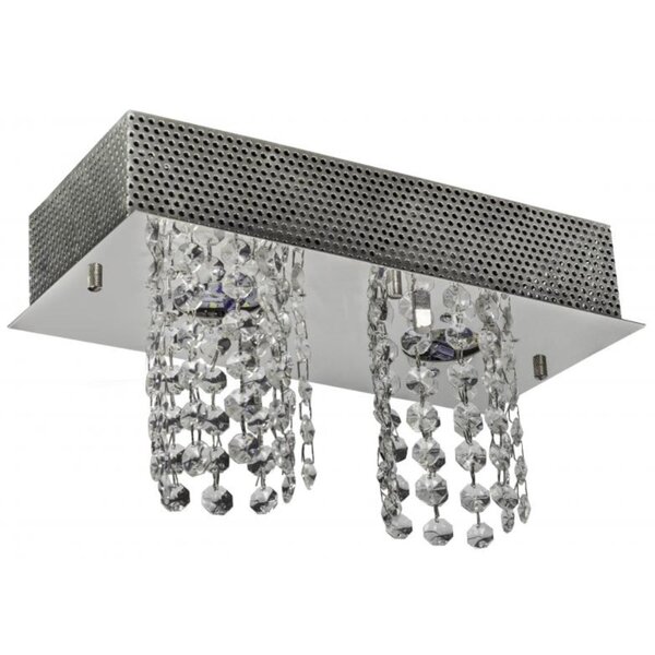 Plafon 2 Luzes 14x29cm Sem Lâmpada Iguaçu Gp0802bpfv2 Bronzea