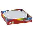 Plafon 3 Lâmpadas Branco Metal e Vidro Sauve Pantoja&Carmona