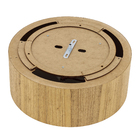 Plafon 3 Lâmpadas Cilíndrico Freijó Madeira 16x38,5cm E27 Fox Lustres